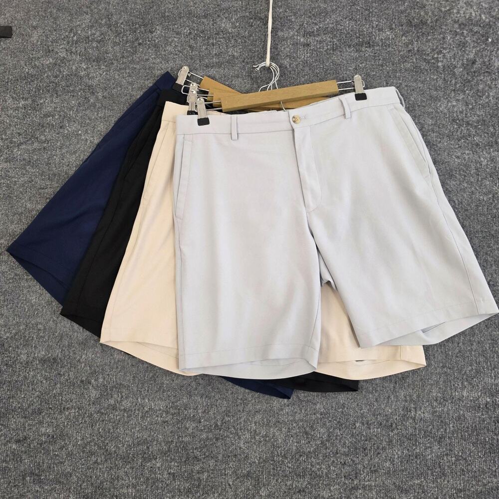 Peter Millar Shorts Mens 35 Performance Microfiber Chino Golf Casual Bundle of 4